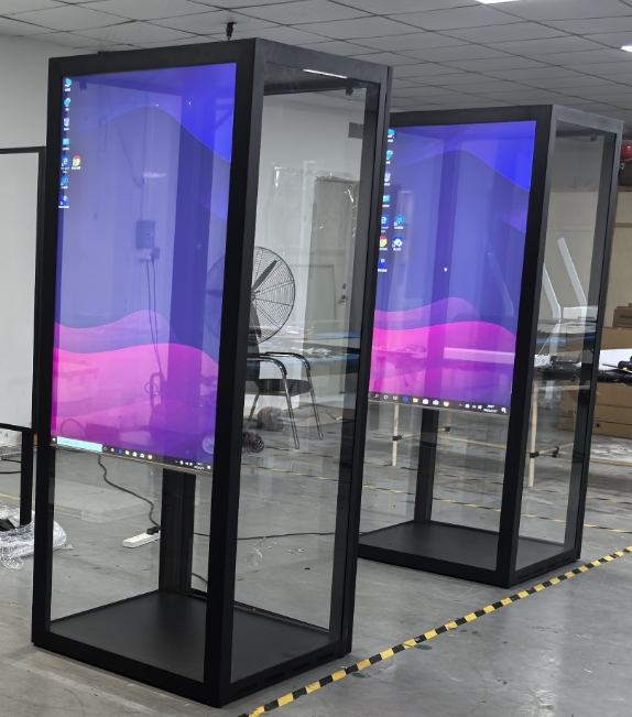 LV inch tactus transparent oleed screen ostentationem showcase